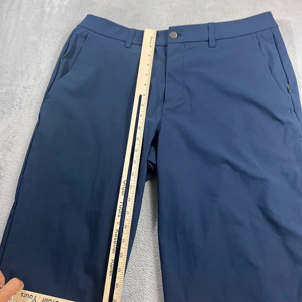 Lululemon Commission Golf Pants Mens 36 Navy Blue Stretch Chino LM5AXUS